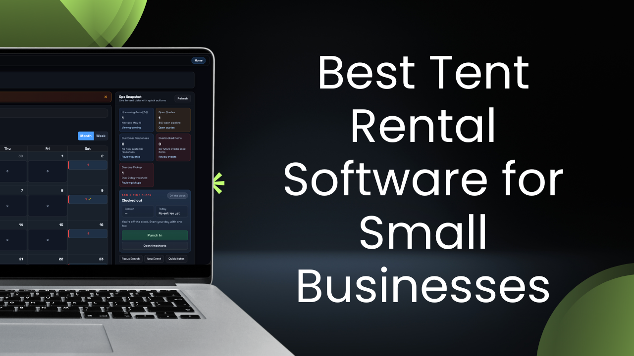 Best Tent Rental Software for Small Businesses