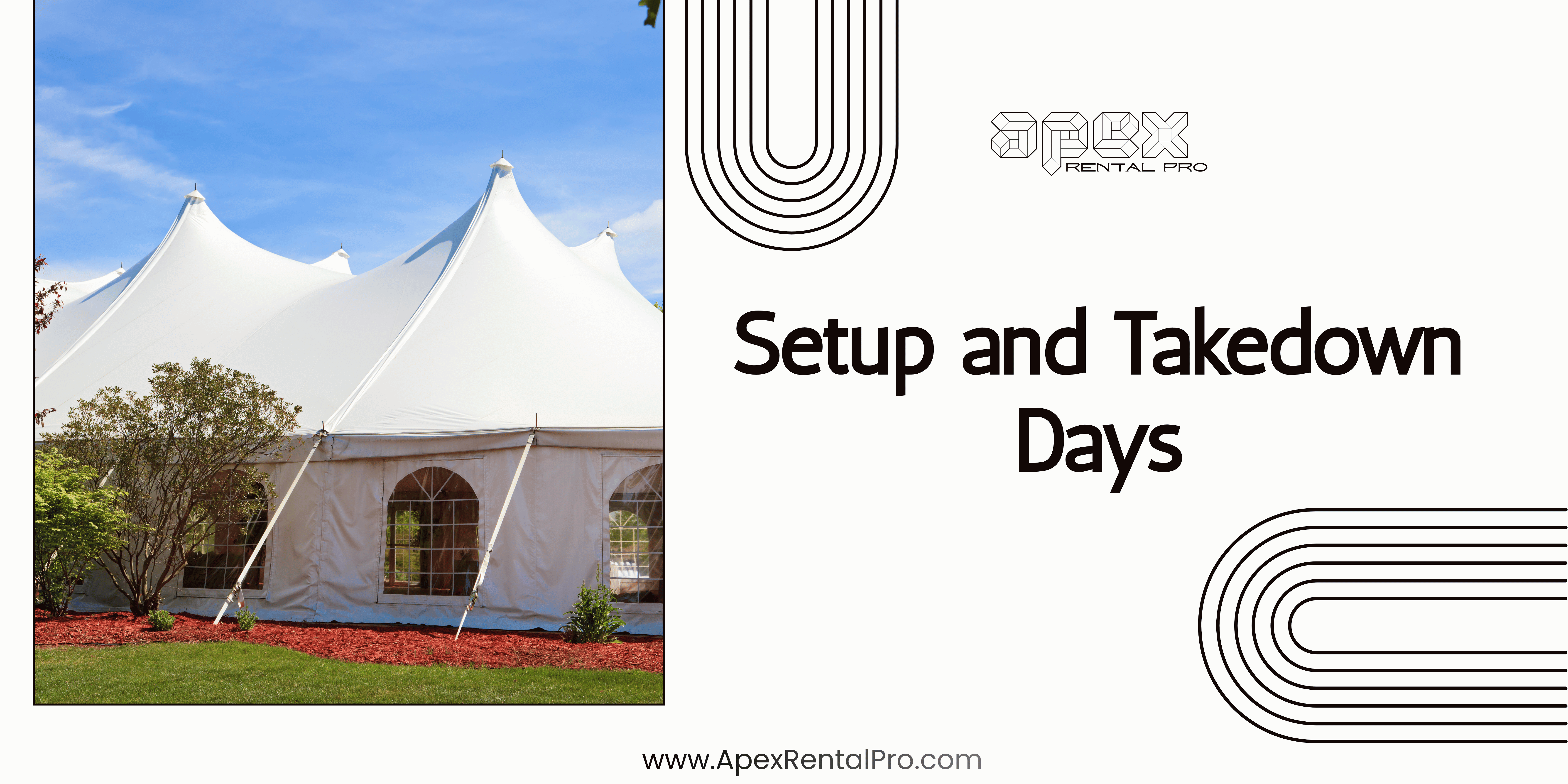 Multi-Day Tent Rental Scheduling: Setup and Takedown Days