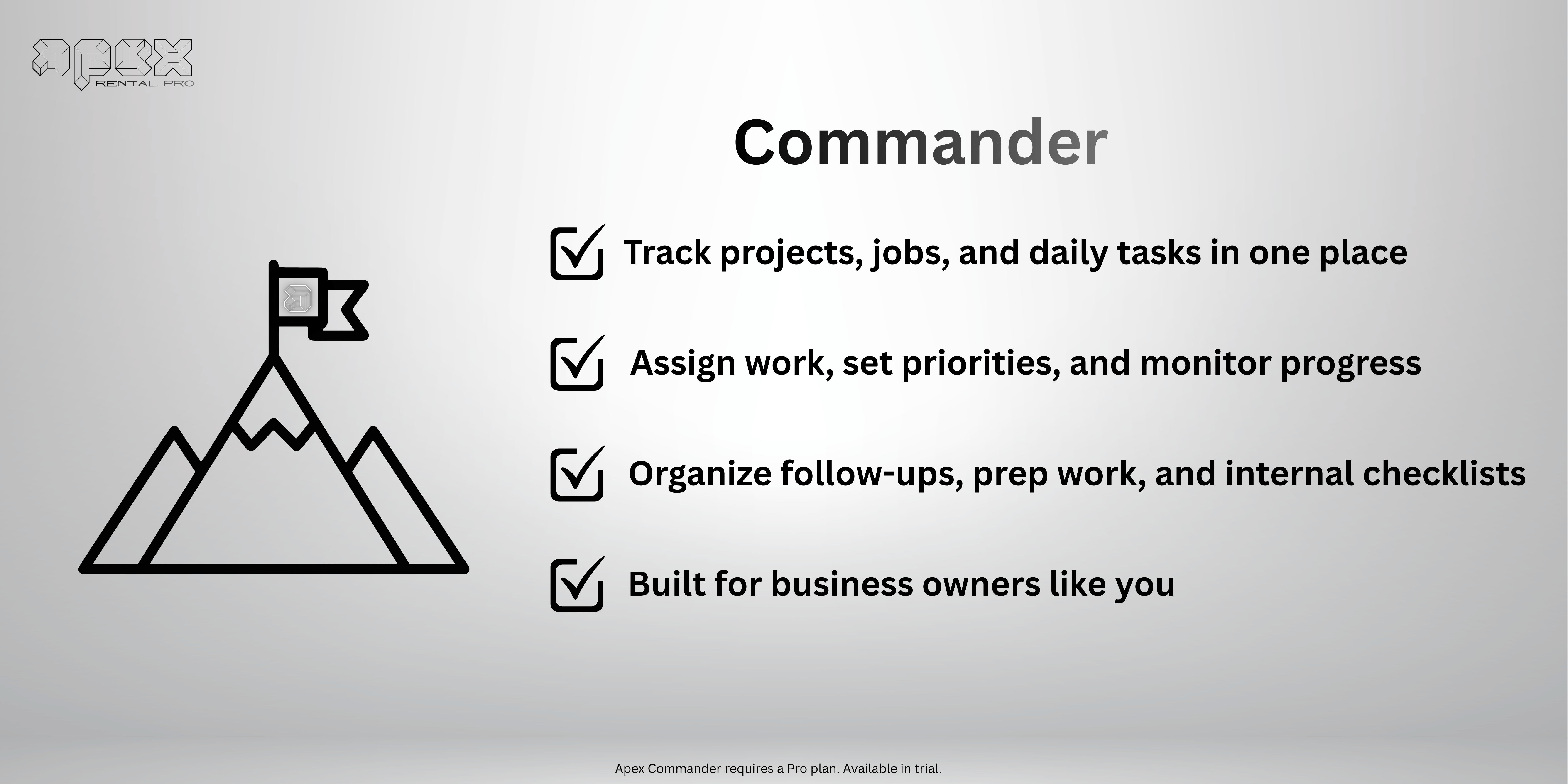 Commander Is Now Live: Project and Task Management for Apex Rental Pro